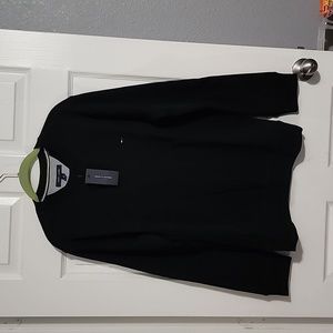 166. Men's Black Tommy Hilfiger Crewneck Fleece Sweater/ Size M